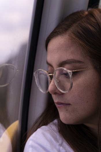 Woman Wearing Eyeglasses 