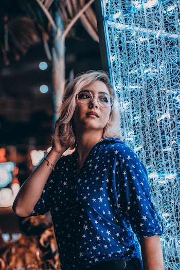 Woman Wearing Eyeglasses