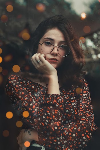 Woman Wearing Eyeglasses