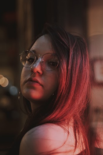 Woman Wearing Eyeglasses