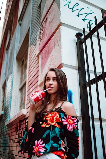 Woman Wearing Floral Dress