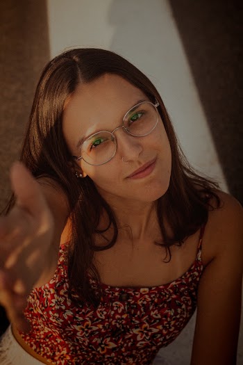 Woman Wearing Floral Top