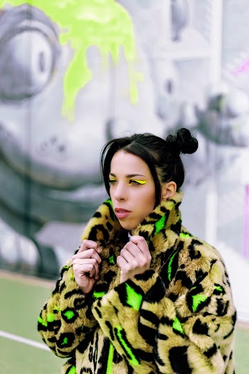 Woman Wearing Fur Coat 