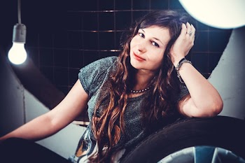 Woman Wearing Gray Shirt