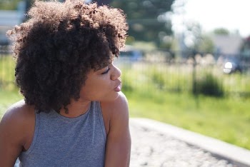 Woman Wearing Gray Tank Top