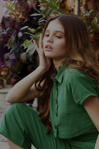 Woman Wearing Green Dress