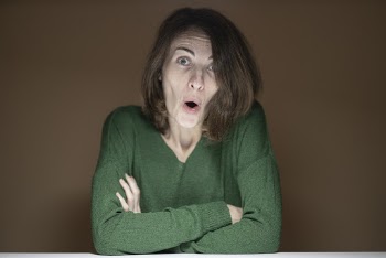 Woman Wearing Green Sweater