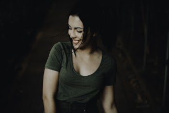 Woman Wearing Green T-shirt