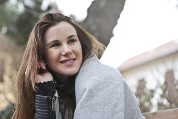 Woman Wearing Grey Zip-up Jacket