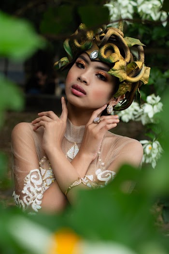 Woman Wearing Headdress