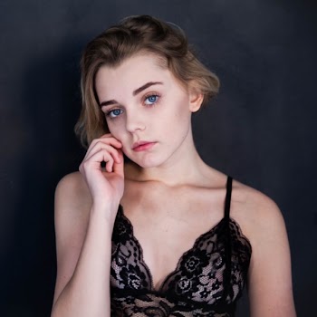 Woman Wearing Laced Spaghetti Strap Top