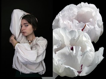 Woman Wearing Long-sleeved Blouse Putting Right Hand on Her Head