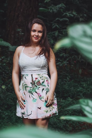 Woman Wearing Mini Dress Outdoor