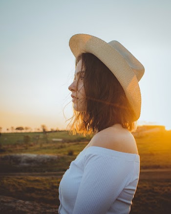 Woman Wearing Off Shoulder