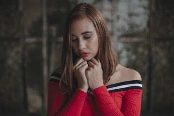 Woman Wearing Off-shoulder Top