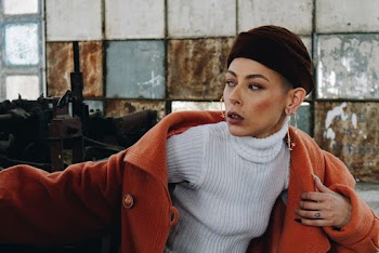 Woman Wearing Orange Coat