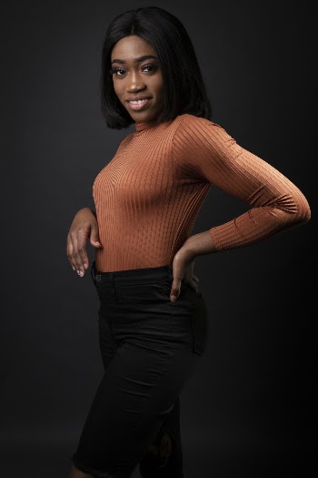 Woman Wearing Orange Long-sleeved Turtleneck Top