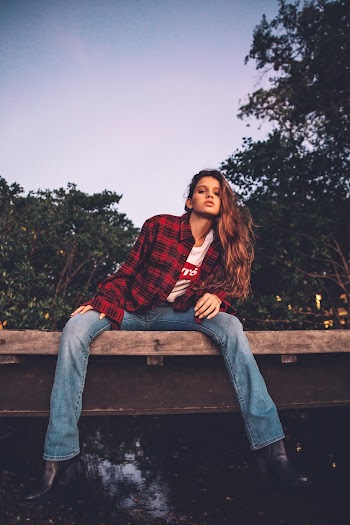 Woman Wearing Plaid Shirt