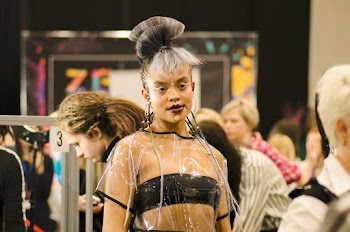 Woman Wearing Plastic On Top Of Tube 