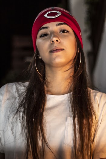 Woman Wearing Red Beanie Hat