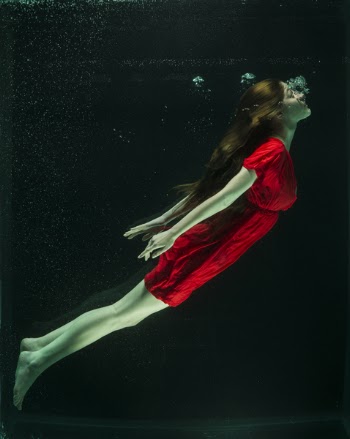 Woman Wearing Red Dress