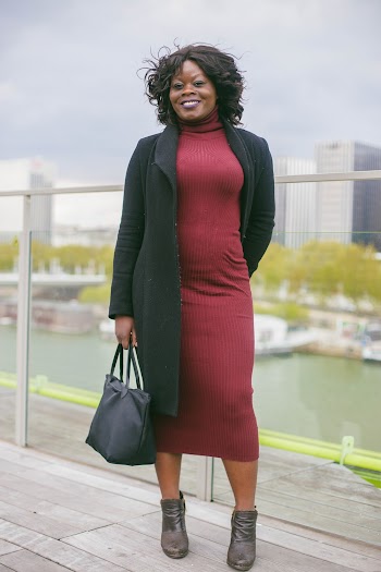 Woman Wearing Red Dress