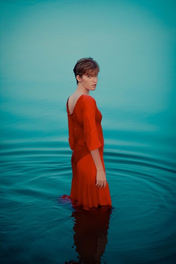 Woman Wearing Red Dress