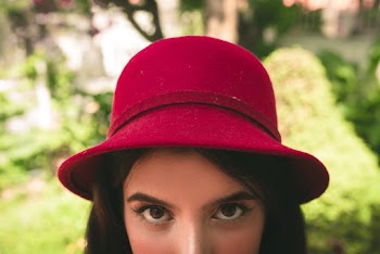 Woman Wearing Red Hat