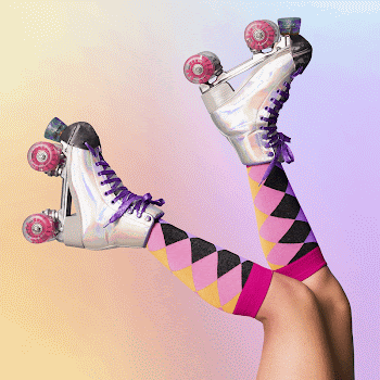 Woman wearing roller skates, funky | Free Photo - rawpixel