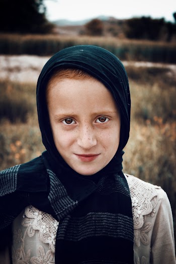 Woman Wearing Scarf