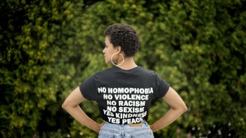 Woman Wearing Statement Shirt