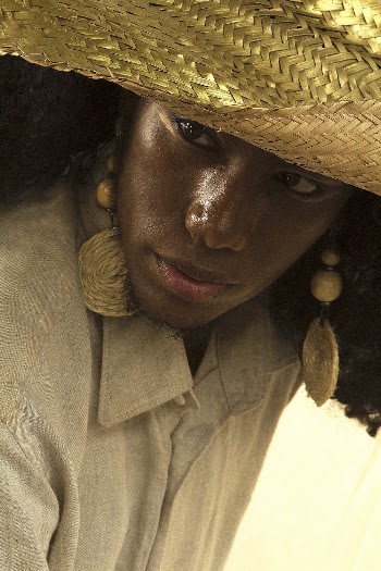 Woman Wearing Straw Hat