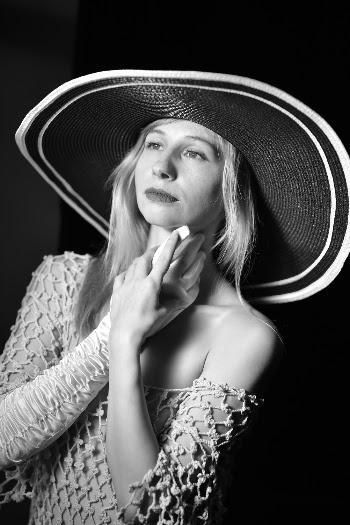 Woman Wearing Sun Hat