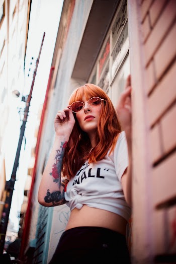 Woman Wearing Sunglasses