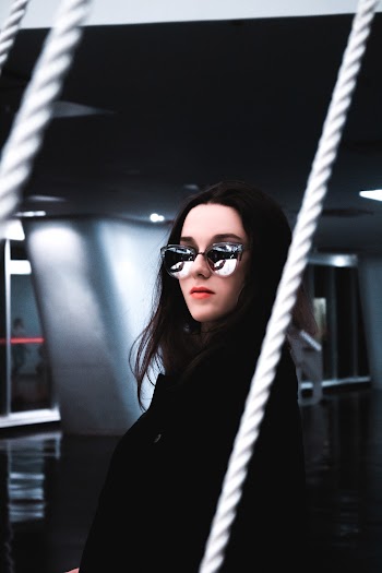 Woman Wearing Sunglasses
