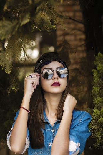 Woman Wearing Sunglasses