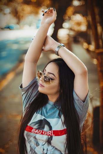 Woman Wearing Sunglasses