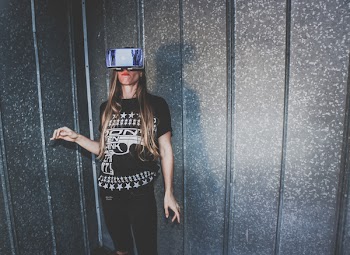 Woman Wearing Vr Glasses