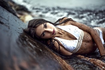 Woman Wearing White Bikini