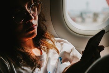 Woman Wearing White Crew Neck Shirt