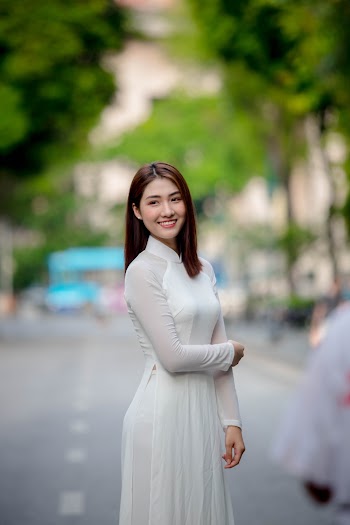 Woman Wearing White Dress