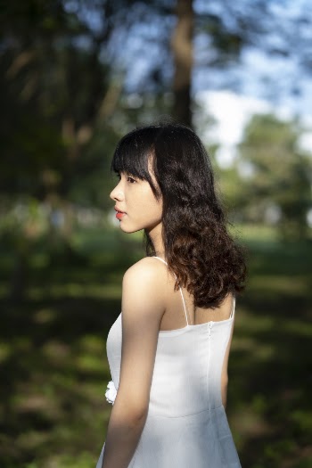 Woman Wearing White Dress