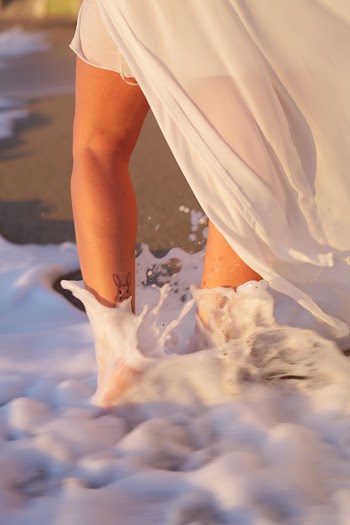 Woman Wearing White Dress