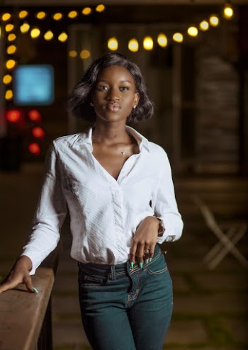 Woman Wearing White Long-sleeved Collared Shirt