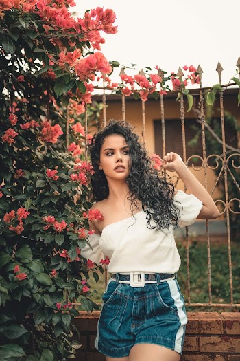 Woman Wearing White Off-shoulder Top