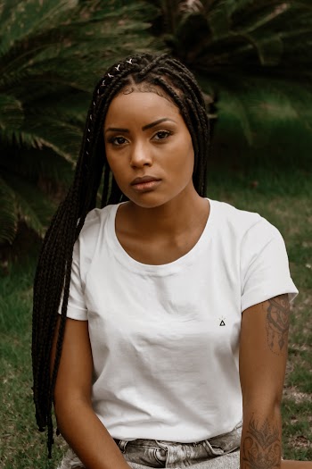 Woman Wearing White Shirt 