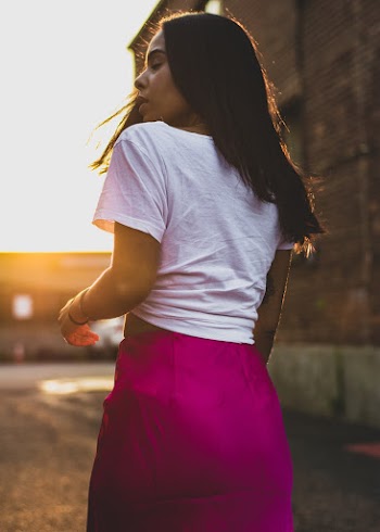 Woman Wearing White Shirt