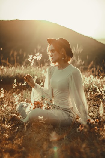 Woman Wearing White Shirt Long Sleeves