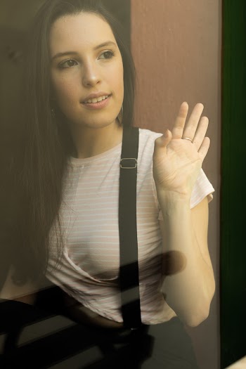 Woman Wearing White T-shirt