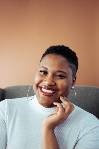 Woman Wearing White Turtle-neck Shirt